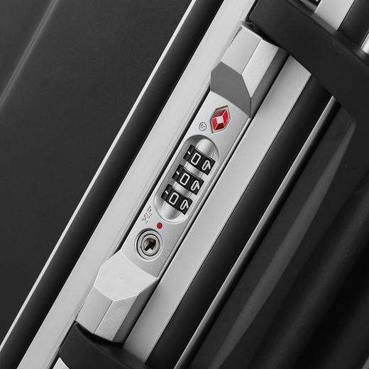 【美旅】经典竖条纹 框架结构坚固耐磨 顺滑万向轮TSA密码锁 丰富内里隔层 拉杆箱 TE4 商品图3