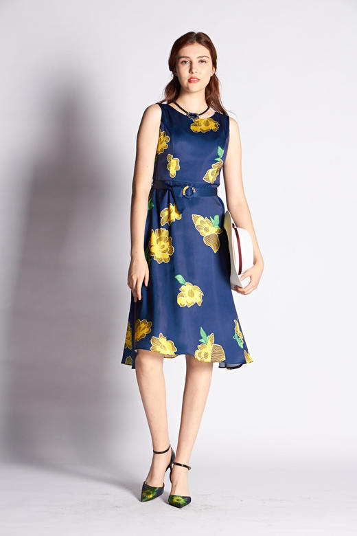 【伯妮斯茵】2S6312--连衣裙--开花的果树--《燃烧的灵魂--梵高》 商品图2