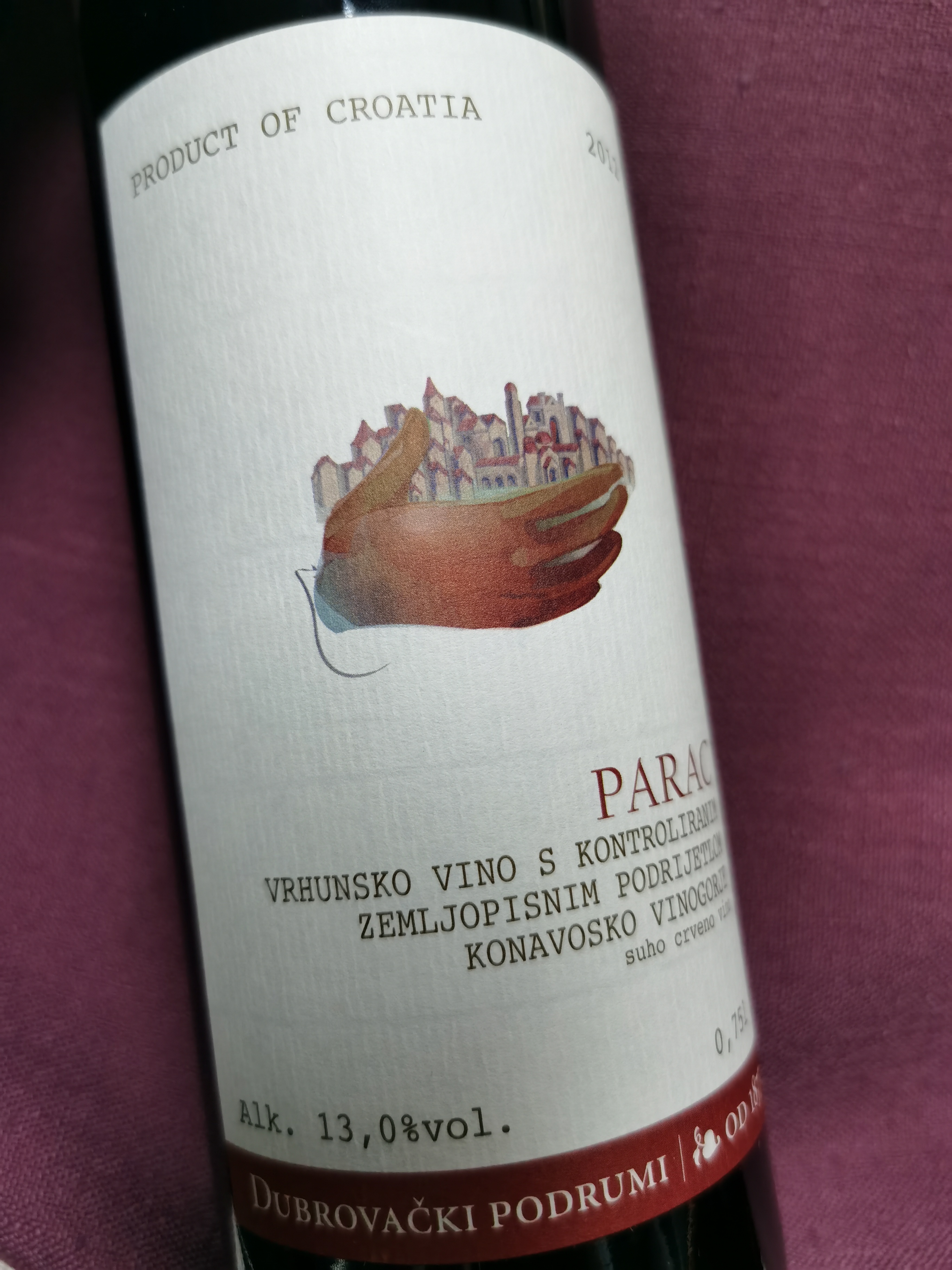 《权利的游戏》！马可波罗的故乡！遥看君临之城喝一支穿越千年！——克罗地亚达布瓦奇帕萨米酒庄帕拉奇红葡萄酒