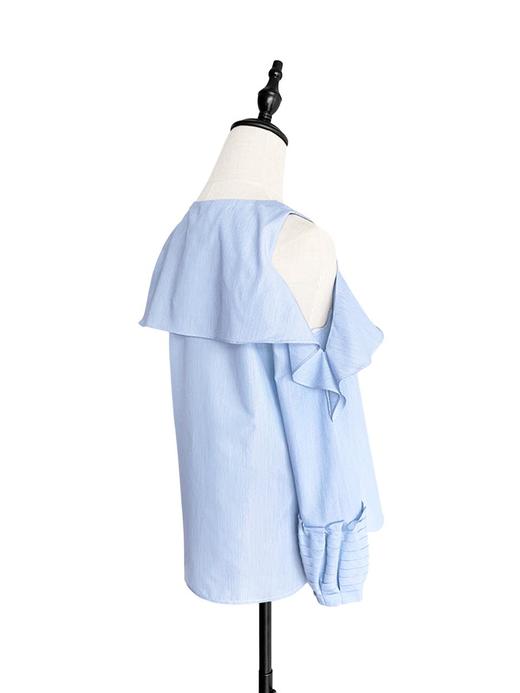 TYNVIE 层次褶皱袖口露肩上衣 商品图3