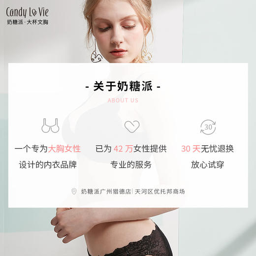 【旧款已下架详情页跳转新品】奶糖派大罩杯低鸡心适合3-5型半球蜜桃木瓜 商品图5