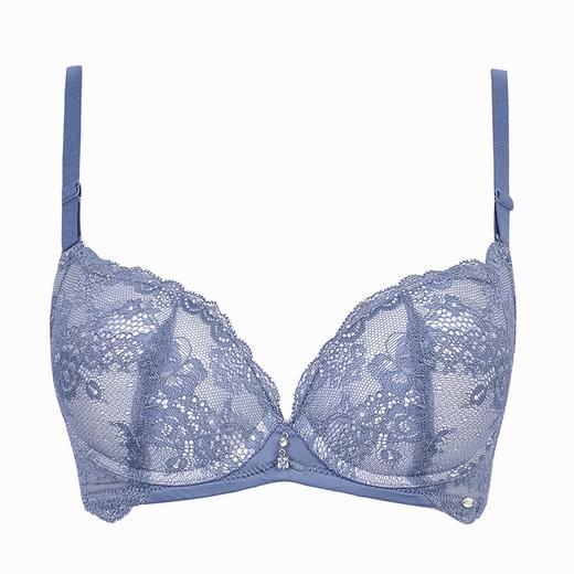【秒杀品不退不换】皇家丽美小胸聚拢蕾丝性感记忆钛圈文胸内衣上薄下厚WJ907-2 商品图6
