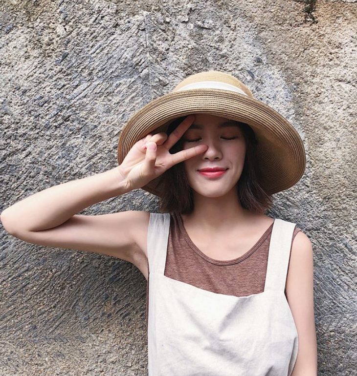 宽檐草帽日本kawatani川谷防晒帽uvcut显脸小大帽檐耐磨透气