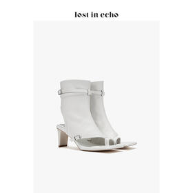 【微瑕疵不退不换】lost in echo * YOEYYOU 设计师女鞋 分趾及踝方头凉靴