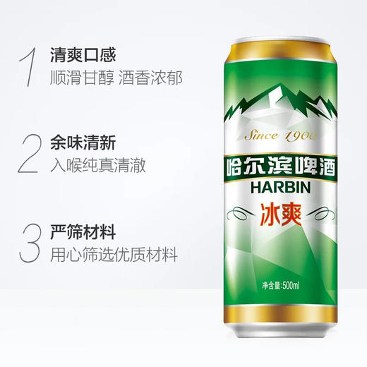 哈尔滨啤酒冰爽拉罐500ml12听