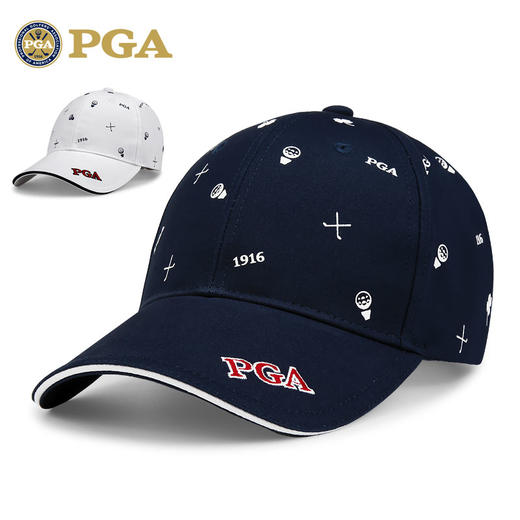 美国PGA 高尔夫男士球帽  防晒遮阳 职业款男帽 透气舒适 可调节 商品图0