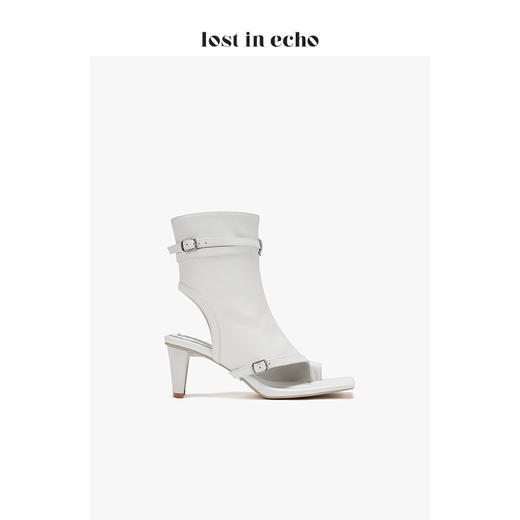 【微瑕疵不退不换】lost in echo * YOEYYOU 设计师女鞋 分趾及踝方头凉靴 商品图1