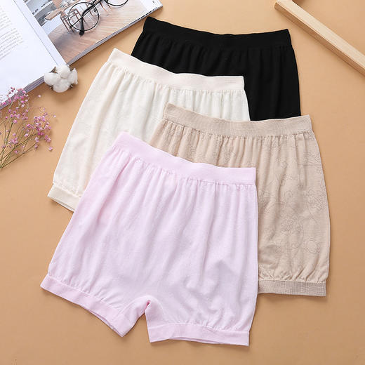 女士莫代尔大版裸氨提花透气舒适超大弹力无缝安全裤7008/006/5114/C027/D004/D005/D007 商品图11