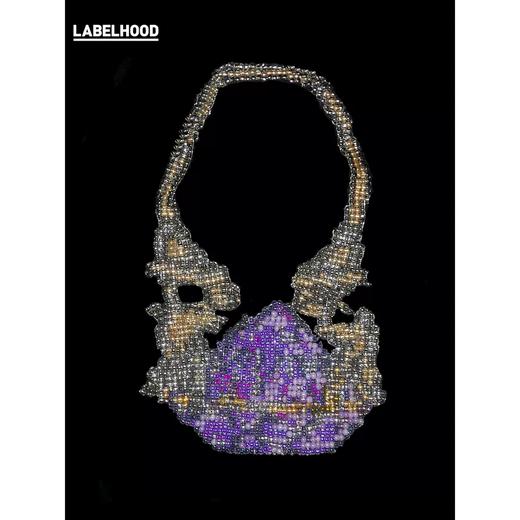 YUE QIQI 2020春夏新款 设计师品牌复古串珠编制手提包 JPJ24 商品图1