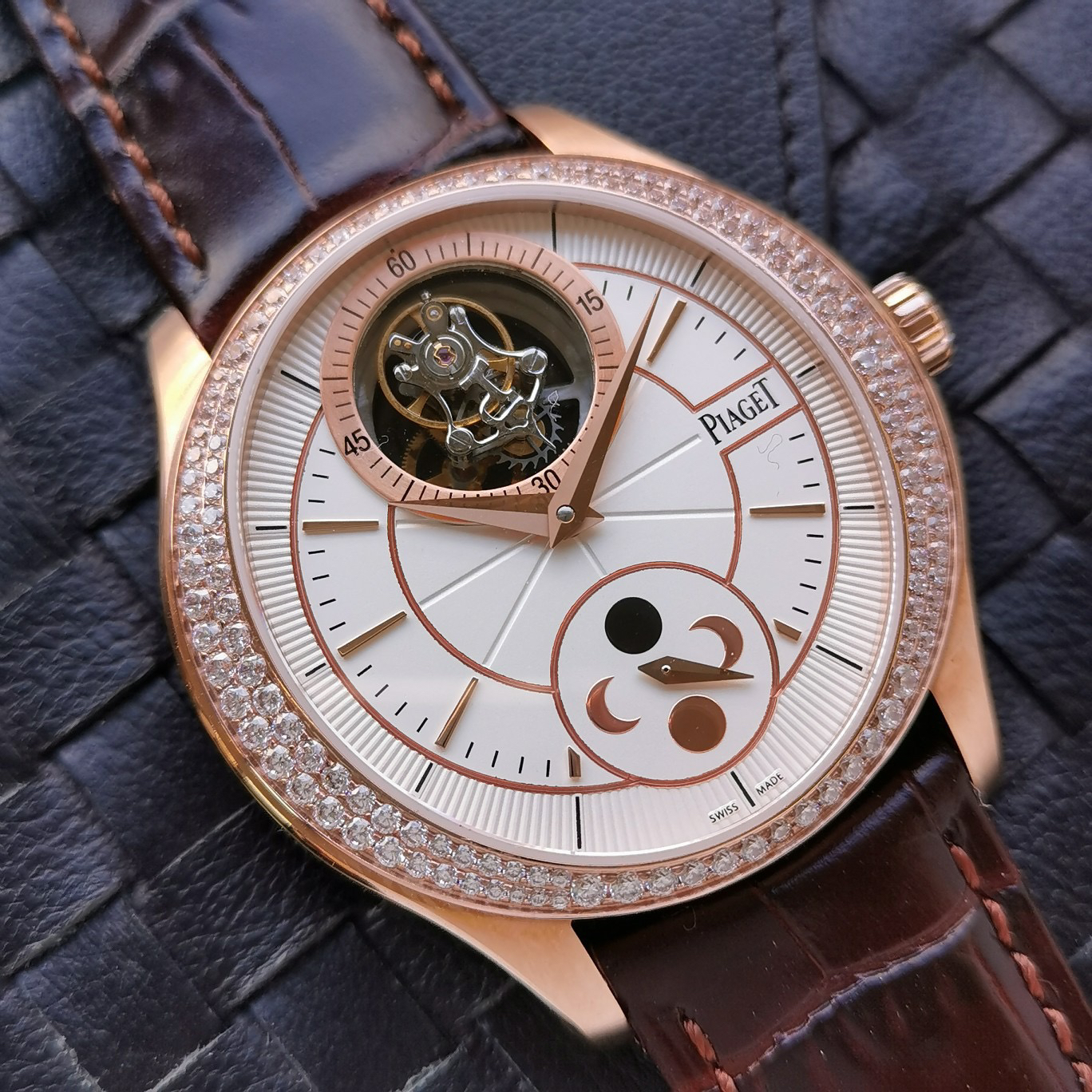 伯爵blacktie系列g0a39116机械男表直径43mm10mm