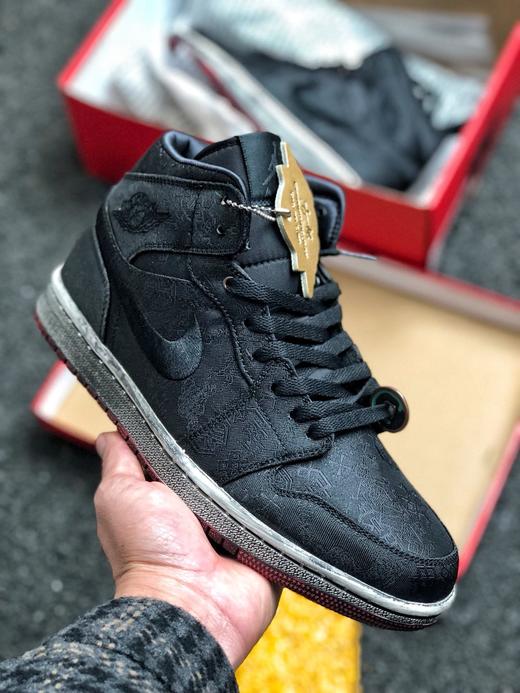 纯原qiao一中帮 做旧黑丝绸 商品图0