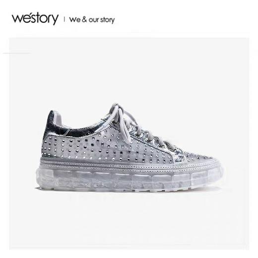 westory2020春季新款潮趣钻饰休闲鞋女W20AM51921 商品图1