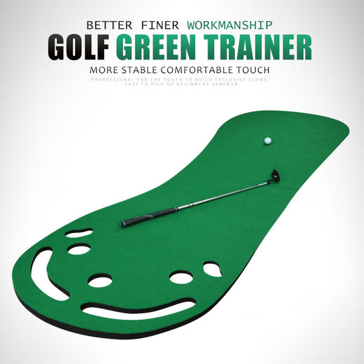 PGM 20新品 室内高尔夫练习毯 便携推杆练习器  家用迷你果岭套装 商品图4