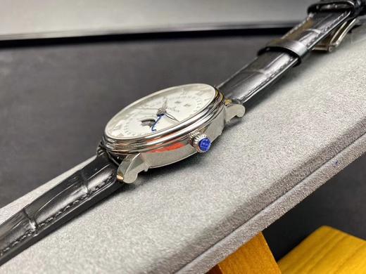 OM厂 V2版  5504宝珀 经典系列 6654 月相腕表，表壳、日历字体、月相盘再升级，带真月相、全日历功能，40x12mm，复刻cal.6654自动机械机芯，蓝宝石镜面，意大利牛皮表带，折叠扣 商品图12