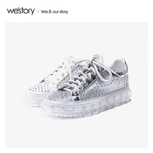 westory2020春季新款潮趣钻饰休闲鞋女W20AM51921 商品图3