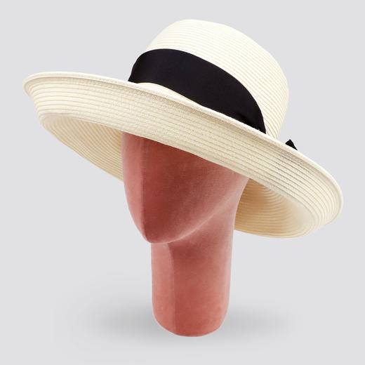 春夏 遮阳优雅蝴蝶结装饰 草帽 可调节尺寸 DS20SSMC-02 商品图4