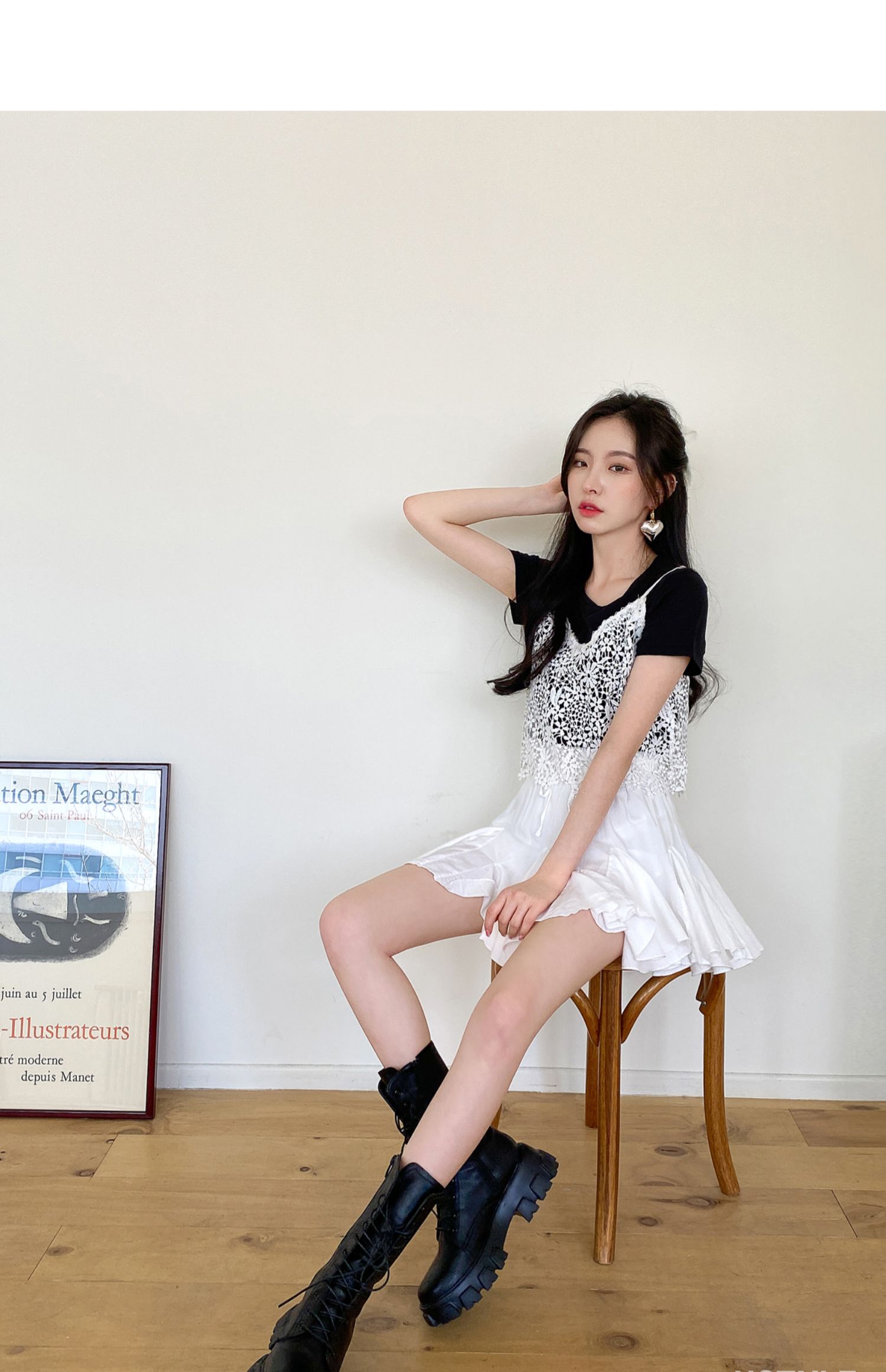 韩都衣舍2021韩版女装夏装新款两件套上衣ins潮短袖t恤om81587樰