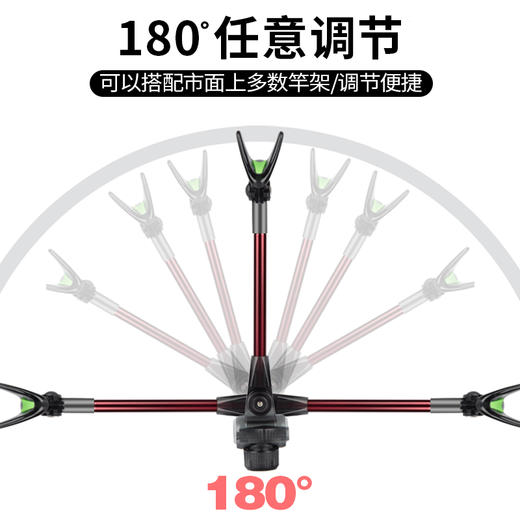 佳钓尼支架后挂鱼竿炮台架后挂竿架天线架杆防滑渔具配件垂钓用品 商品图3