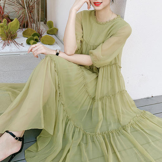 SMHC-SM20118-2早春新款真丝连衣裙 商品图0