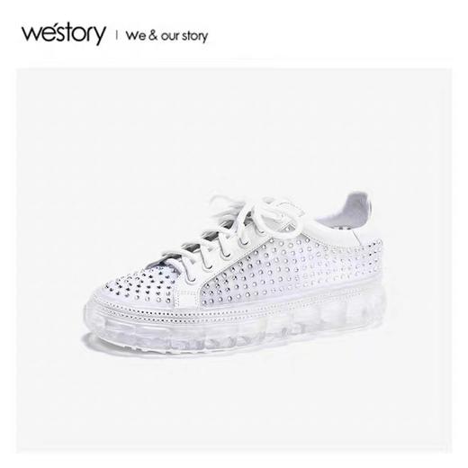 westory2020春季新款潮趣钻饰休闲鞋女W20AM51921 商品图2