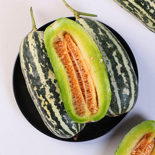 【山东.博洋9号 羊角蜜瓜】果香浓郁，清甜脆爽，甘甜多汁，瓜肉香甜脆，瓜汁似蜜糖～ 商品图0