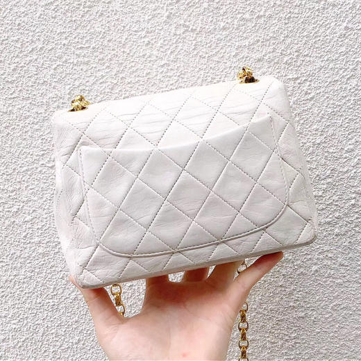 chanel香奈儿 白色mini cf方胖子