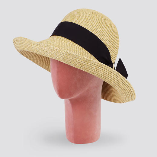 春夏 遮阳优雅蝴蝶结装饰 草帽 可调节尺寸DS20SSMC-01 商品图4