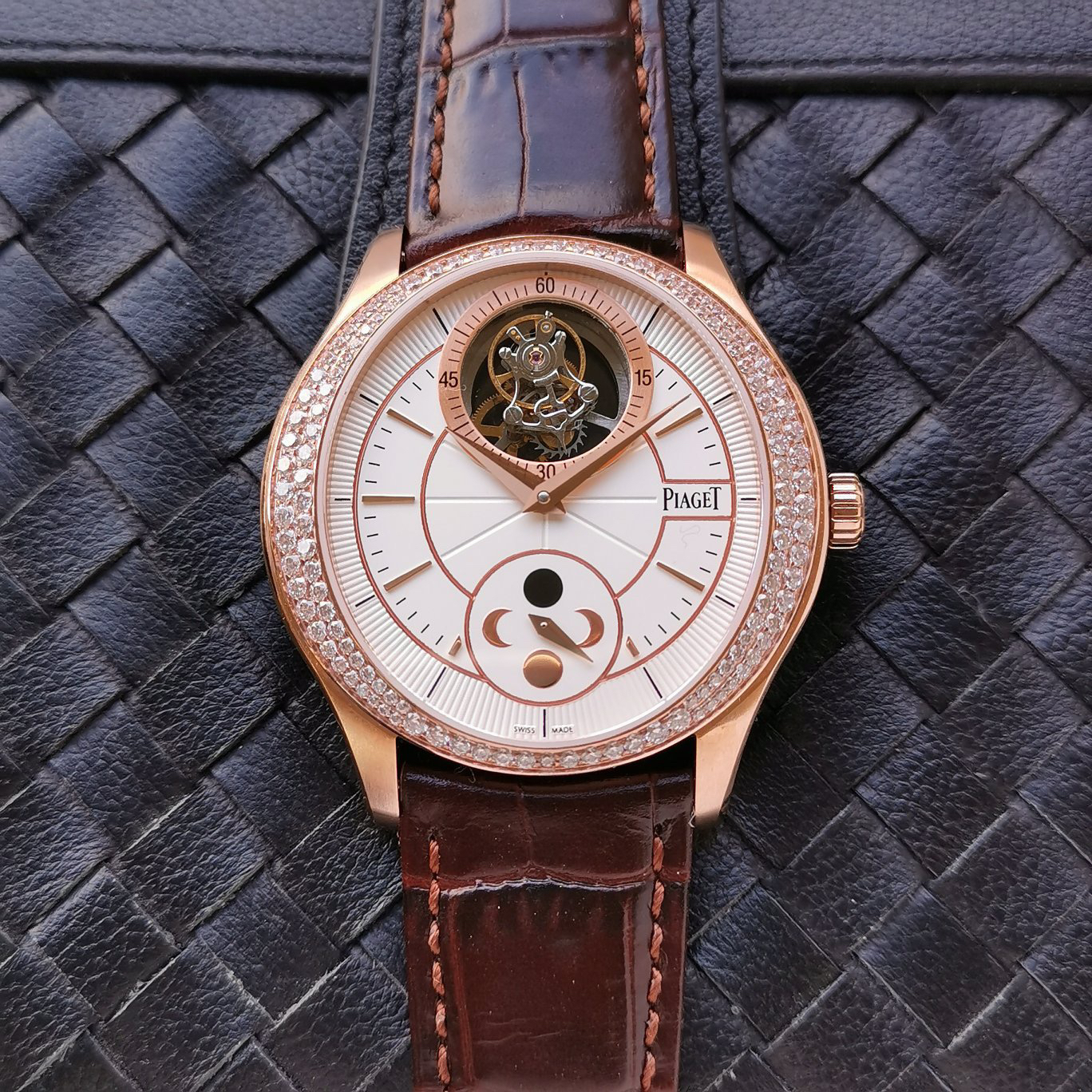 伯爵blacktie系列g0a39116机械男表直径43mm10mm