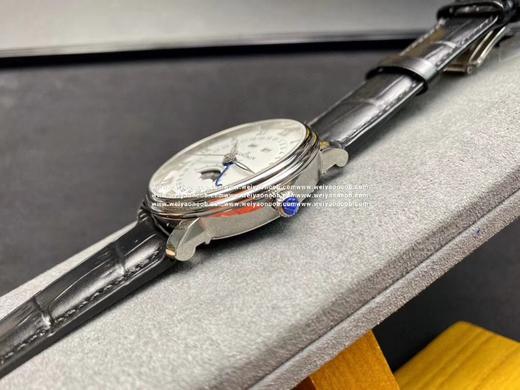 OM厂 V2版  5504宝珀 经典系列 6654 月相腕表，表壳、日历字体、月相盘再升级，带真月相、全日历功能，40x12mm，复刻cal.6654自动机械机芯，蓝宝石镜面，意大利牛皮表带，折叠扣 商品图5