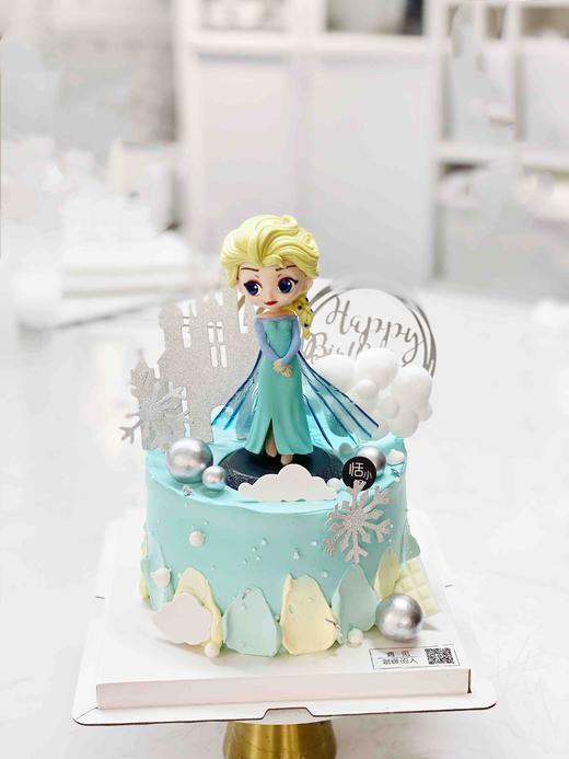 冰雪奇缘主题生日蛋糕 商品图0