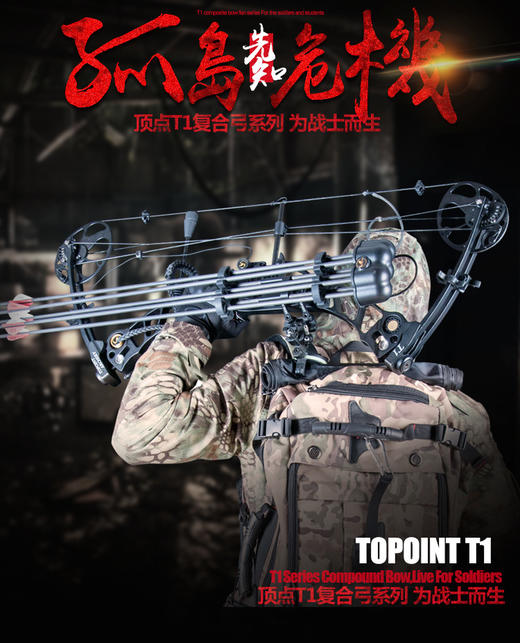 顶点品牌t1复合弓套装外形酷炫上手简单