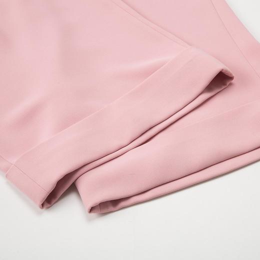 PE3A2瑟俪春季新品双排扣高腰显瘦阔腿裤 商品图4