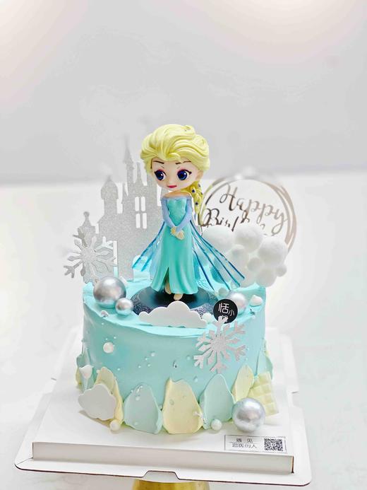 冰雪奇缘主题生日蛋糕 商品图1