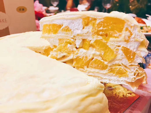 每周四回新货【海南空运千层蛋糕】450g-----周五，  可配送 商品图2