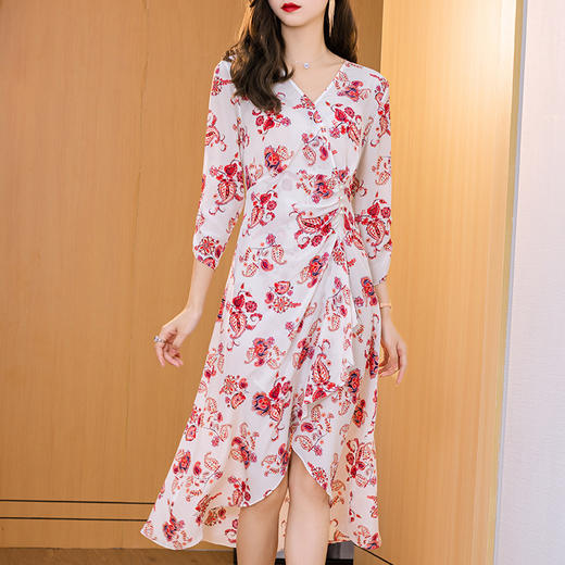 SMHC-SM20181夏季新款印花真丝连衣裙 商品图2