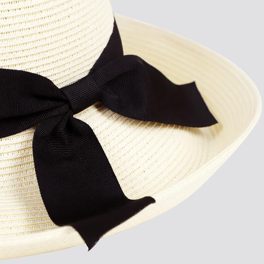 春夏 遮阳优雅蝴蝶结装饰 草帽 可调节尺寸 DS20SSMC-02 商品图7