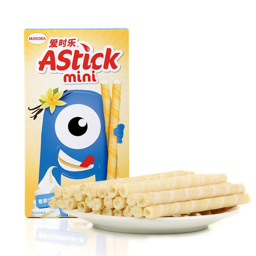 爱时乐香草味威化卷心酥50g 商品图0