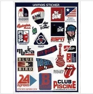 行李箱旅行箱贴纸 拉杆箱笔记本电脑吉他潮流个性箱贴防水 商品图0