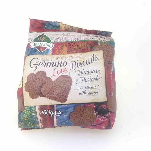 可可味花朵心形饼干 商品图0