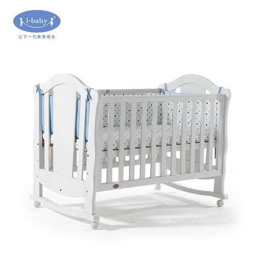 【有问题下架】i-baby 耶鲁宝贝进口山毛榉木童床婴儿床 商品图0