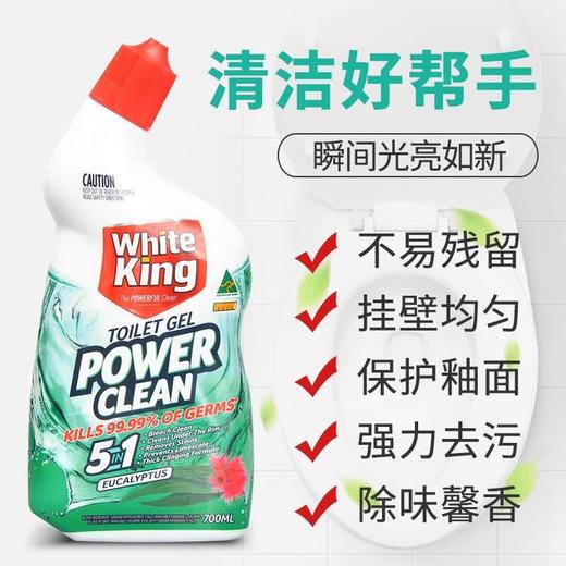 【直发】澳洲进口WhiteKing洁白王强力除菌洁厕剂700ml马桶陶瓷清洁剂强效 商品图1