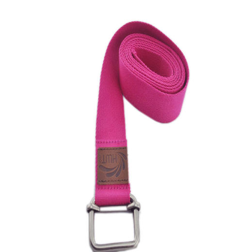 HWTYOGA 瑜伽全棉伸展带 2米长玫红色 商品图0