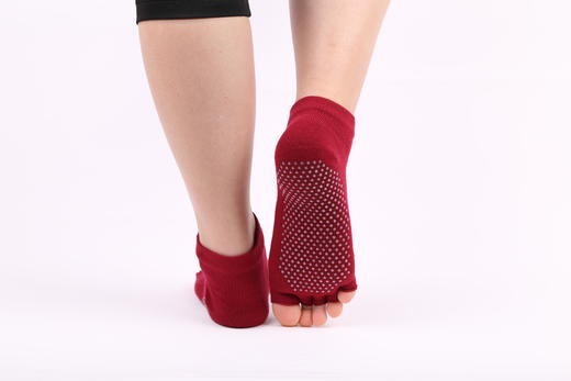 《10双包邮》HWT华威特瑜伽防滑五指袜露指半指五指袜 商品图0