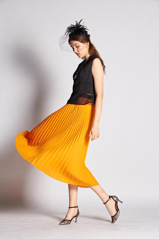 2B8132--橙色半裙--收获--《燃烧的灵魂--梵高》 商品图3