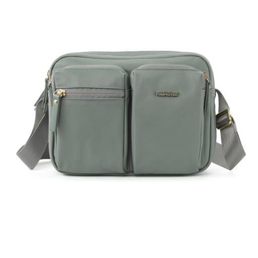 【美旅】便携 轻便 时尚设计 多口袋 易收纳 斜挎包 单肩包 雾霾灰 粉 黑  通勤 TY5 商品图2