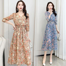 XP-XXL8815春装新韩版修身松紧连衣裙