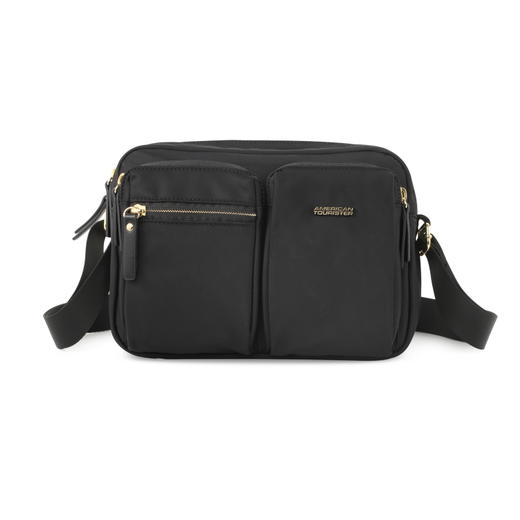 【美旅】便携 轻便 时尚设计 多口袋 易收纳 斜挎包 单肩包 雾霾灰 粉 黑  通勤 TY5 商品图3