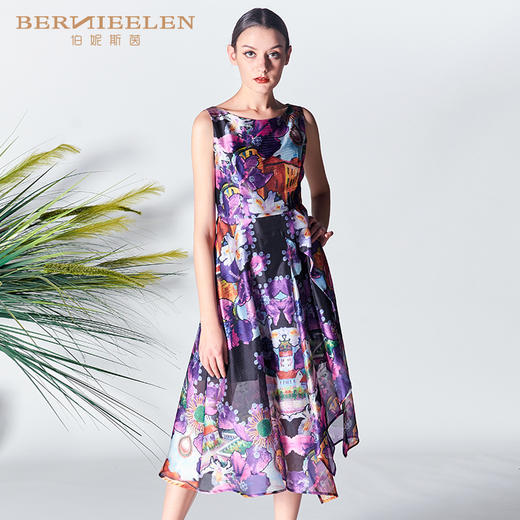 2S6904--紫色连衣裙--撒马尔罕之心--《智慧之光--波斯艺术》 商品图2