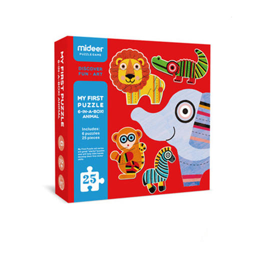 mideer宝宝的第一款拼图-动物 商品图0