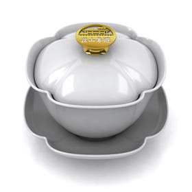 承德避暑山庄珍藏版-宫窗御景-马克盖碗